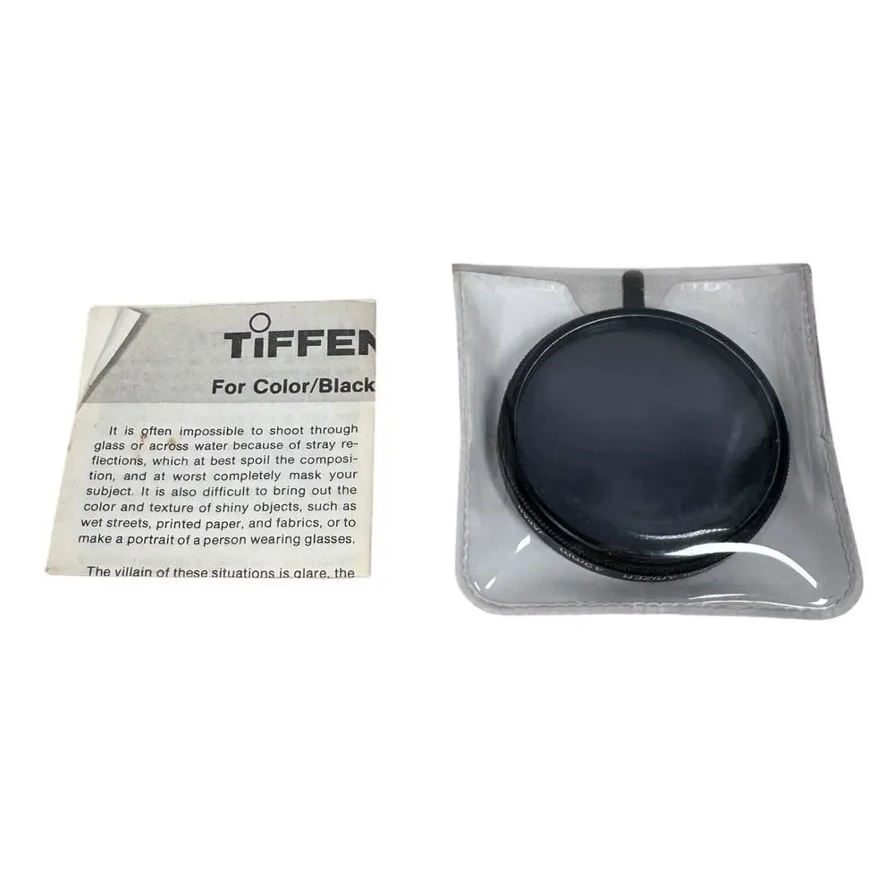 Vintage Tiffen Polarizer Screw-In Photographer Camera Lens Filter 49mm‎ Circular